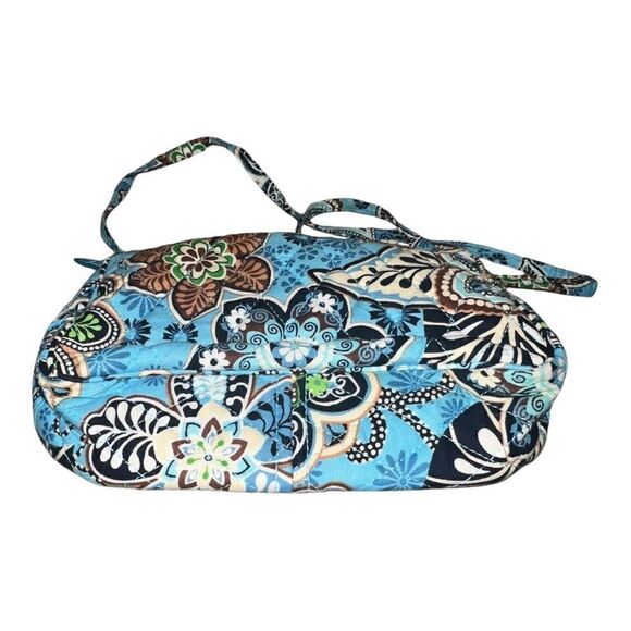 Vera Bradley Bali Blue Amy Crossbody Bag Purse Floral Tropical EUC - Picture 3 of 5